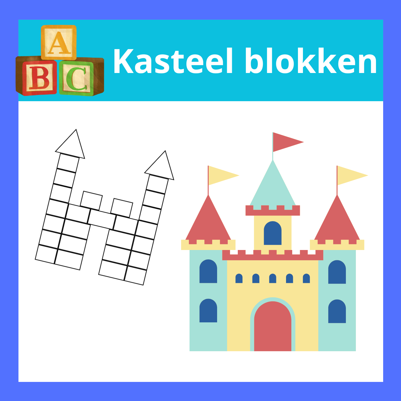 Kasteel blokken bouwen