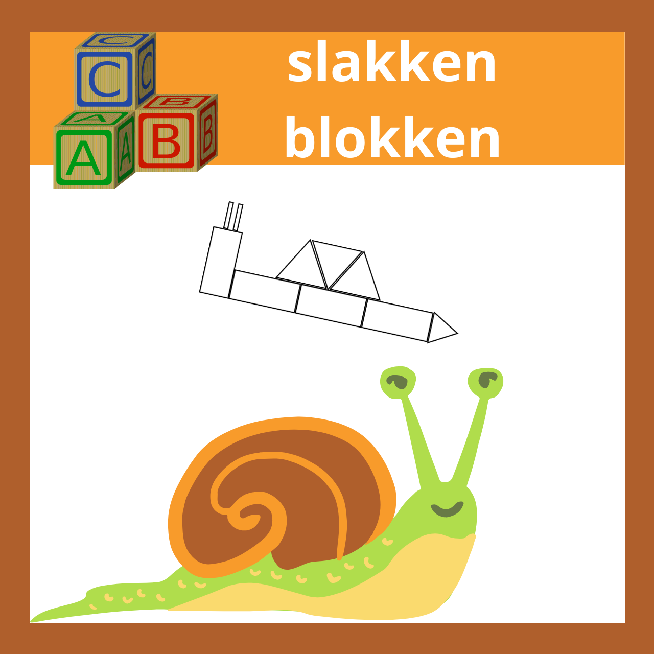 Slak blokken bouwen