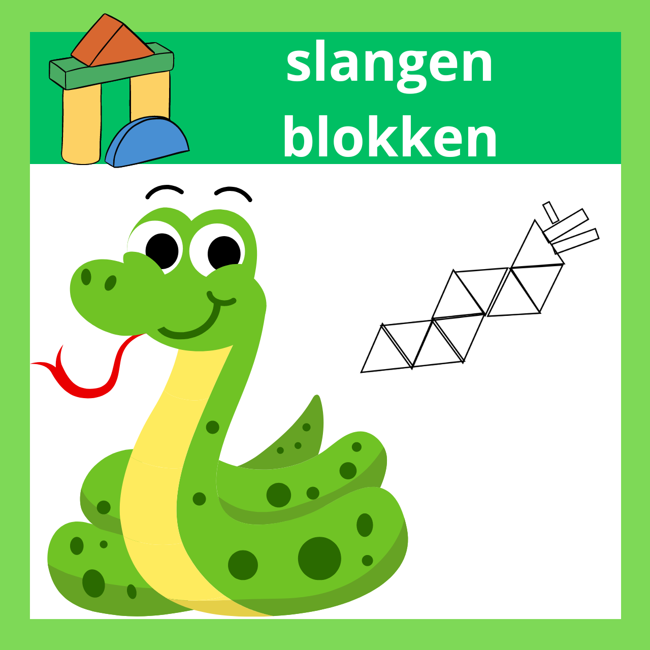 Slang blokken bouwen