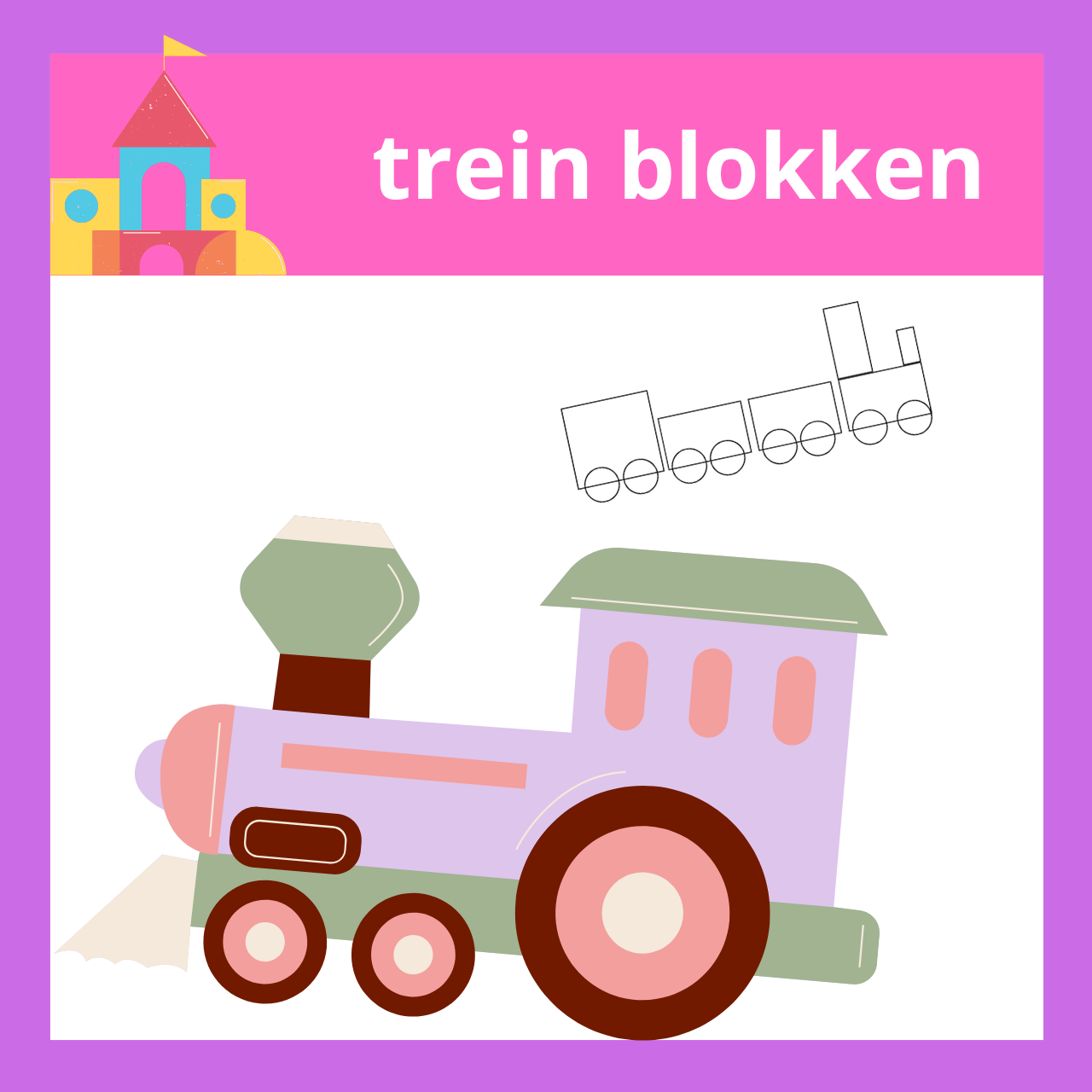 Trein blokken bouwen