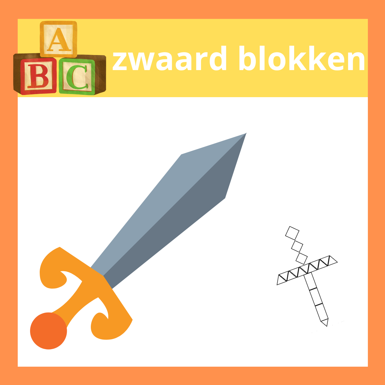 Zwaard blokken bouwen