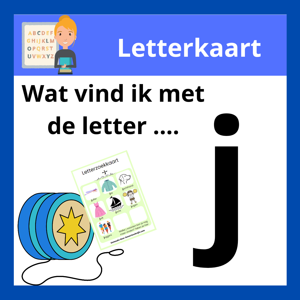 letterkaart j