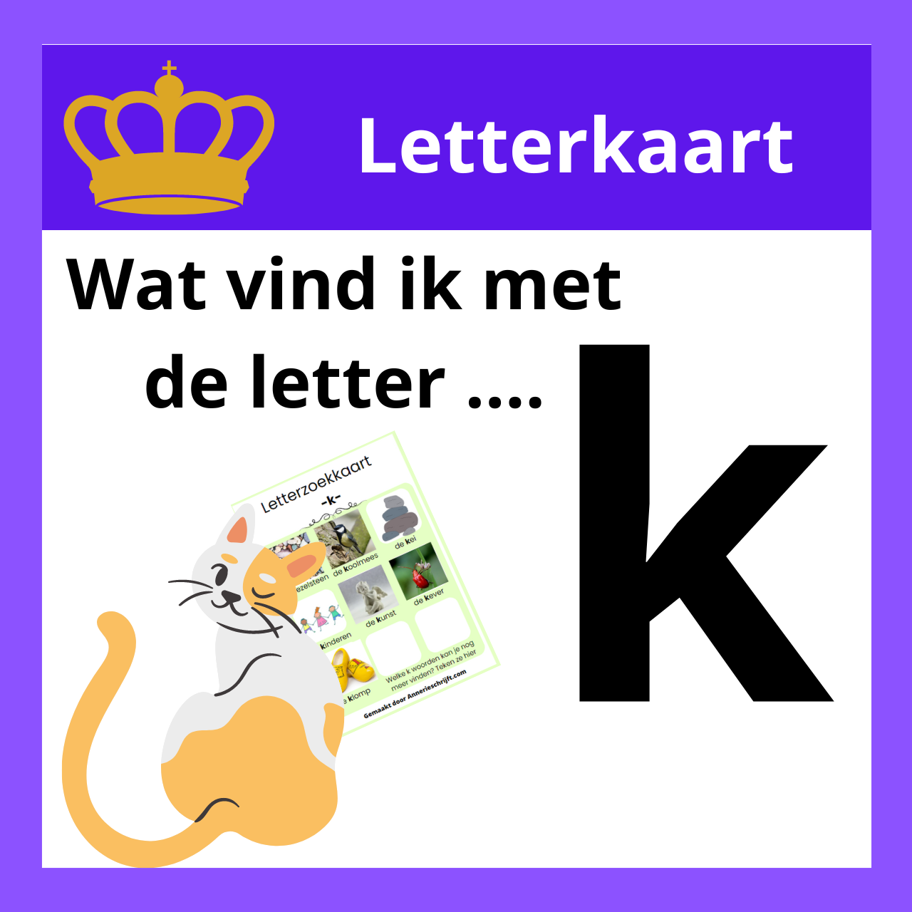 letterkaart k