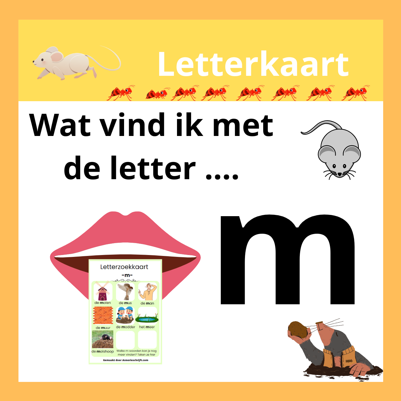 letterkaart m