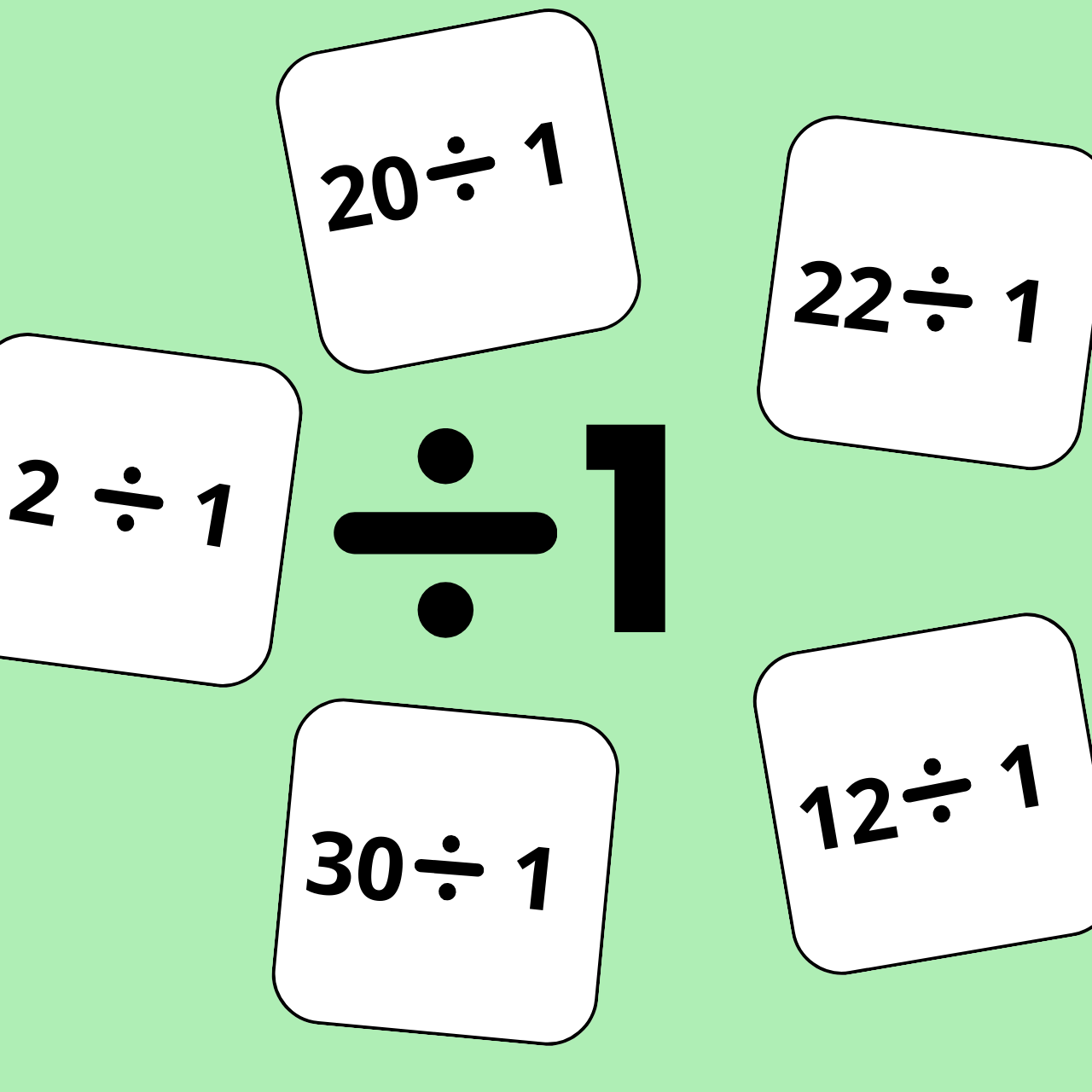 Deeltafel van 1