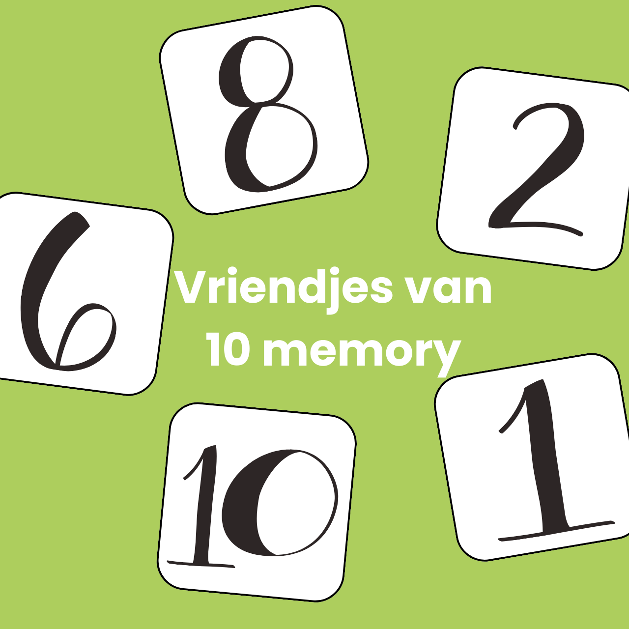 Vriendjes van 10 memory