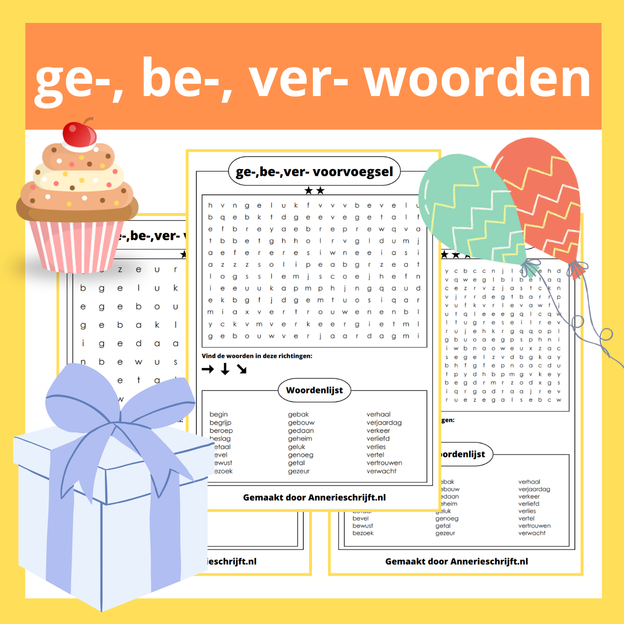 ge-,be-,ver- woordzoeker