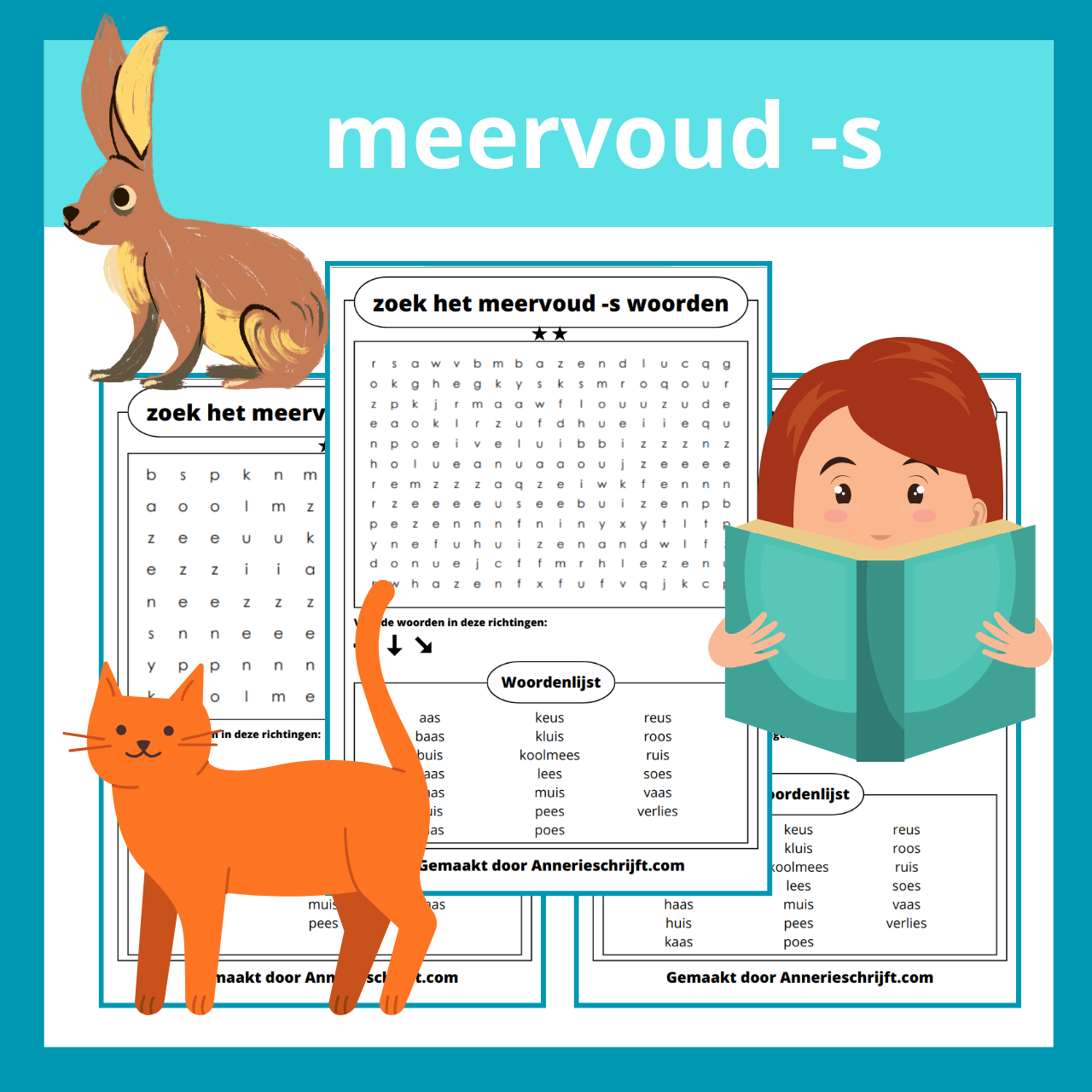 meervoud van -s woorden woordenzoeker