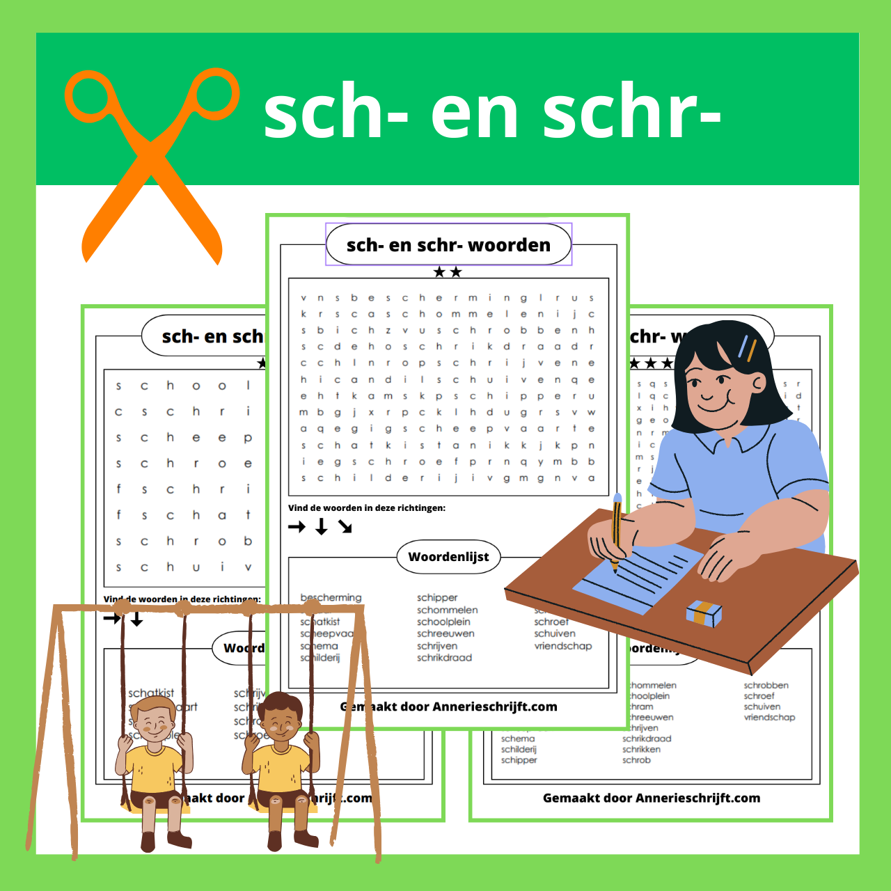 sch- en schr- woordzoeker