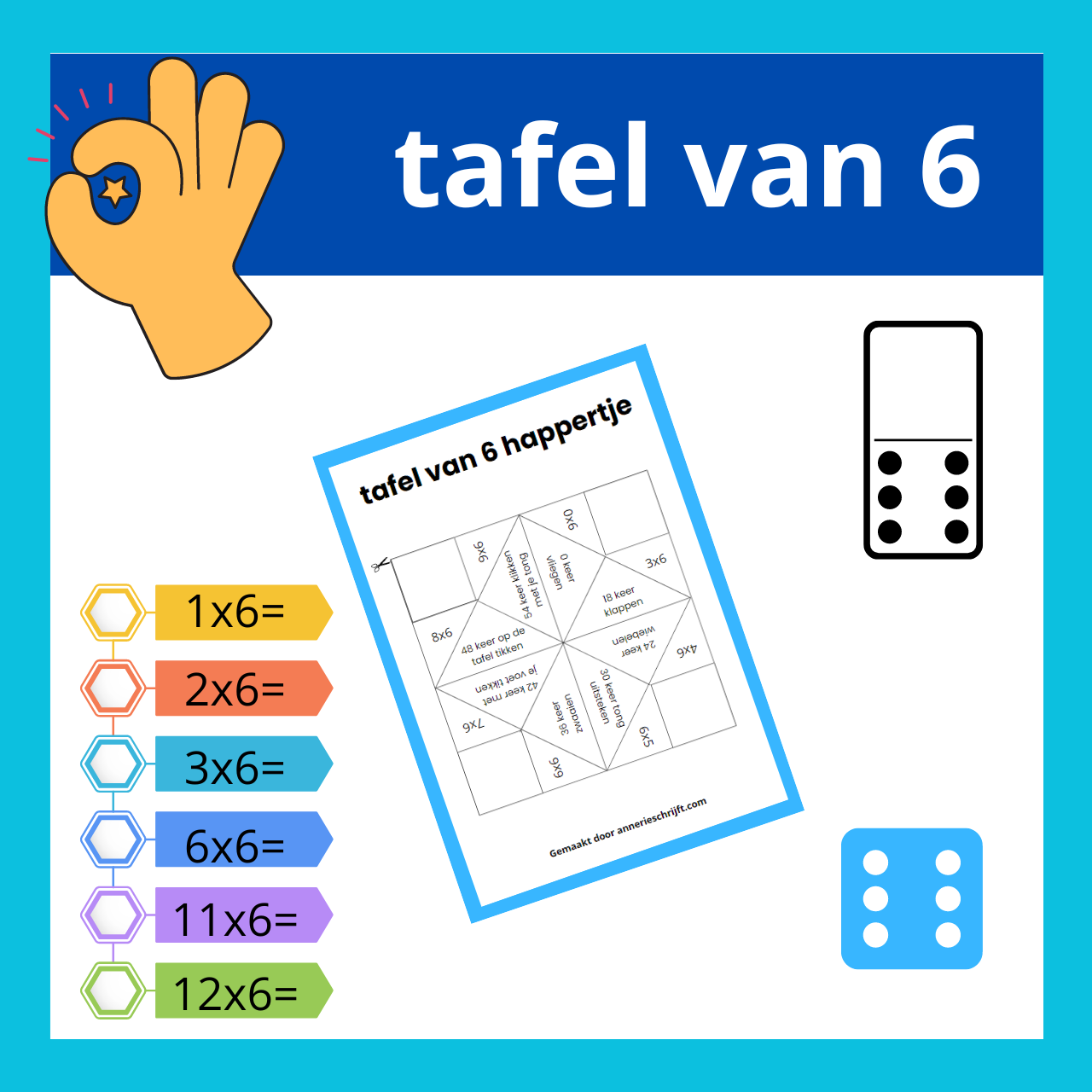 Tafel van 6 happertje