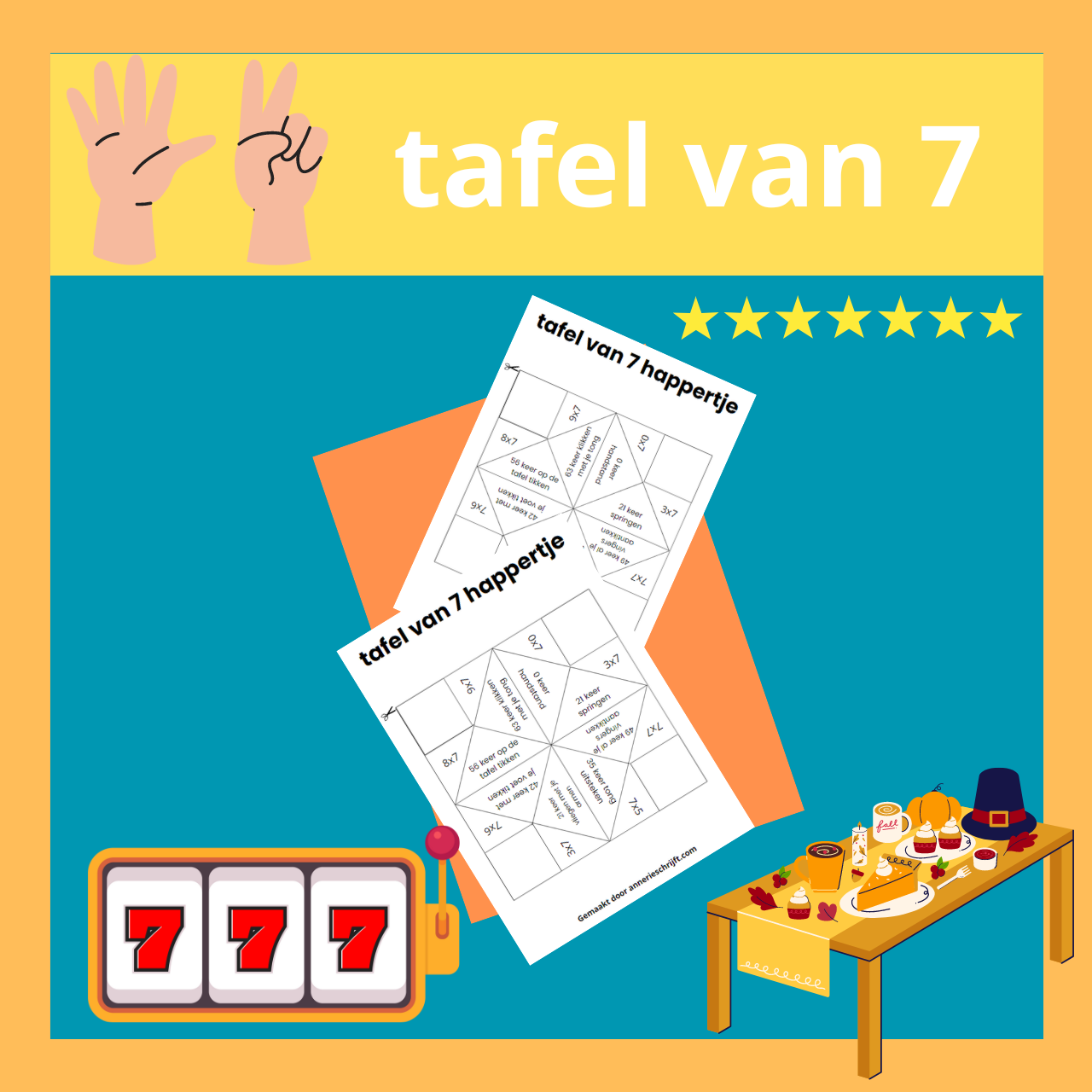 Tafel van 7 happertje