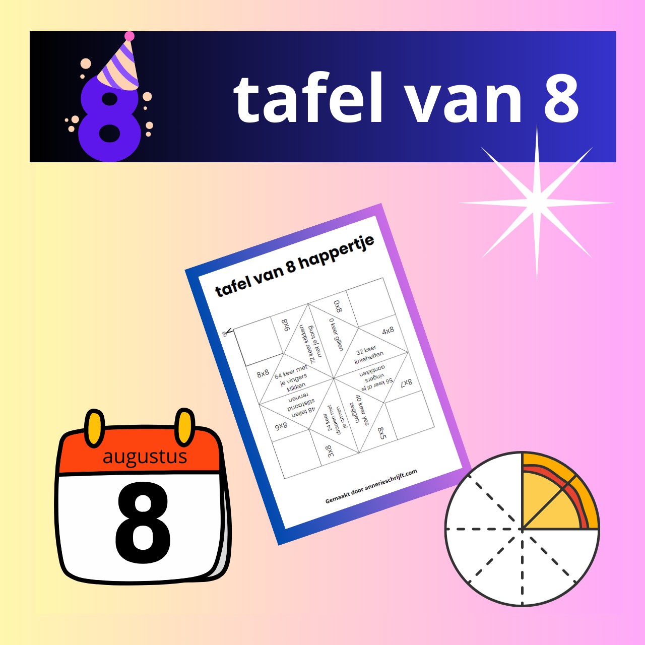 Tafel van 8 happertje